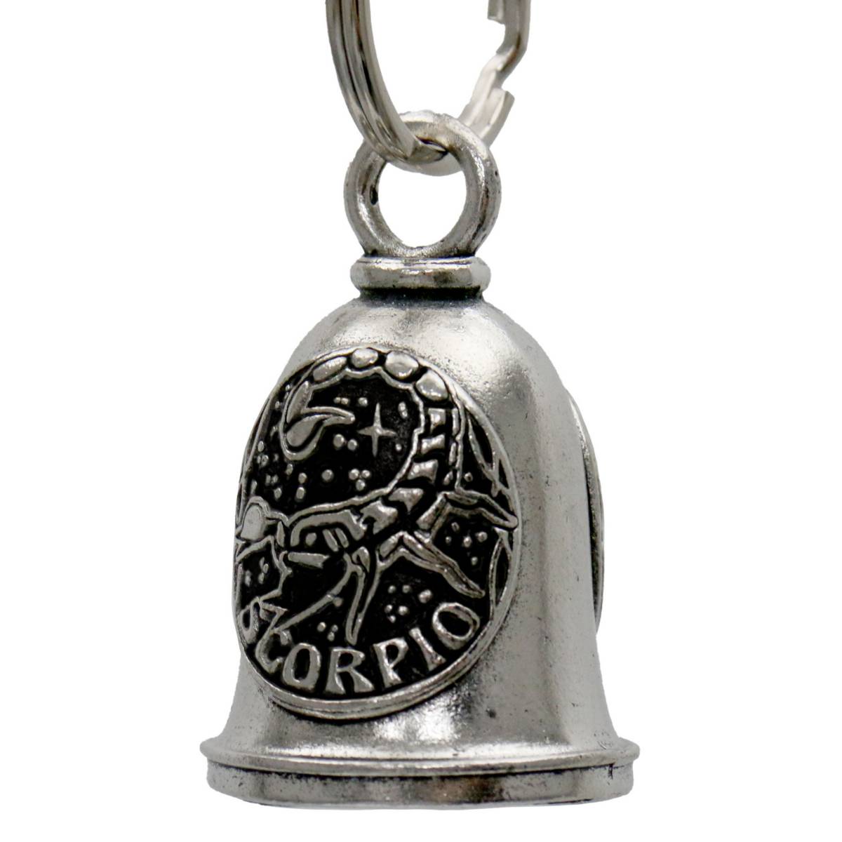 Milwaukee Leather MLB9164 Zodiac Scorpio Motorcycle Good Luck Bell w/ Key Ring-Key Chain Accessory for Bikers