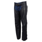 Milwaukee Leather USA MADE MLCHL5001 Women's Black Shade Premium Leather Motorcycle Chaps