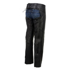 Milwaukee Leather USA MADE MLCHL5001 Women's Black Shade Premium Leather Motorcycle Chaps