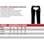 Milwaukee Leather USA MADE MLCHM5001 Men's Black Cloak Classic Premium Leather Motorcycle Chaps