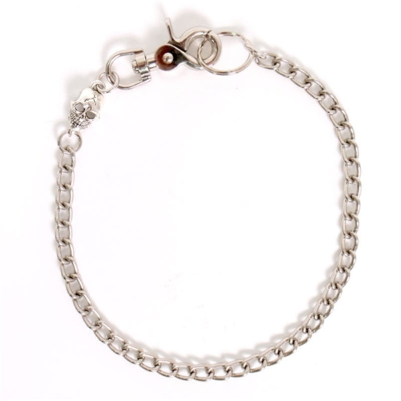 Hot Leathers CWA1032 Large Skull 18 Wallet Chain-Chrome-PCS - GRP