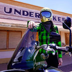 NexGen MNG21606 Women's Casual Lime Green and  Black Long Sleeve Cotton Casual Flannel Shirt