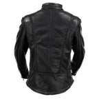Milwaukee Leather USA MADE MLJKL5002 Women's Black Pristine Premium Motorcycle Leather Jacket