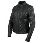 Milwaukee Leather USA MADE MLJKL5002 Women's Black Pristine Premium Motorcycle Leather Jacket