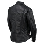Milwaukee Leather USA MADE MLJKL5002 Women's Black Pristine Premium Motorcycle Leather Jacket