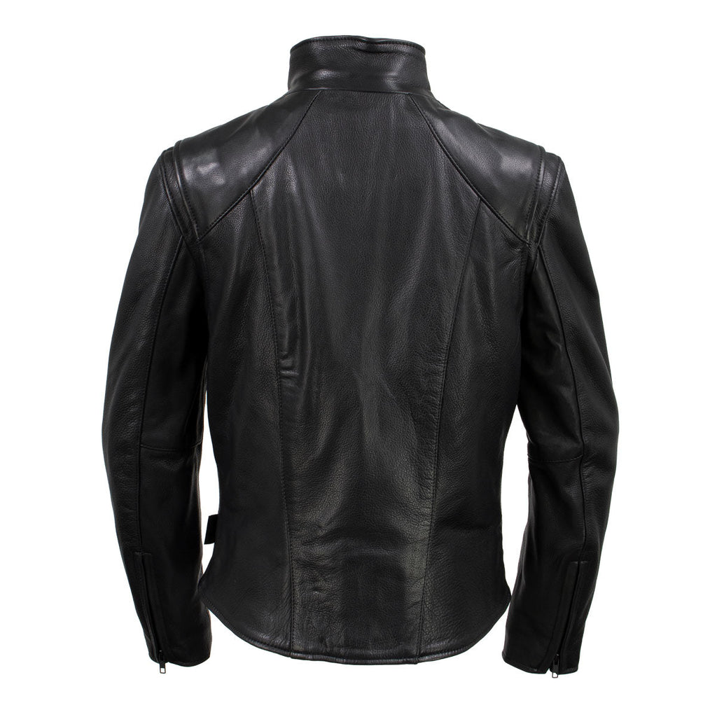 Milwaukee Leather USA MADE MLJKL5003 Women's Black Serene Clean Cut Premium Motorcycle Leather Jacket