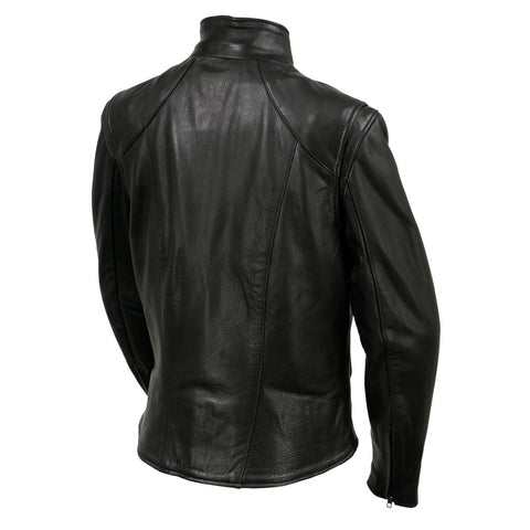 Milwaukee Leather USA MADE MLJKL5003 Women's Black 'Serene' Clean Cut Premium Motorcycle Leather Jacket