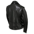 Milwaukee Leather USA MADE MLJKL5004 Women's Black The Flaunt Premium Classic Motorcycle Style Leather Jacket