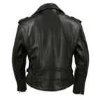 Milwaukee Leather USA MADE MLJKL5004 Women's Black The Flaunt Premium Classic Motorcycle Style Leather Jacket