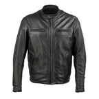 Milwaukee Leather USA MADE MLJKM5001 Men's Black Road Racer Premium Leather Motorcycle Jacket