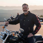 Milwaukee Leather Men’s Two-Tone CE Armored Flannel - Solid Front / Plaid Back - Reinforced w/ Aramid Fibers - MPM1671