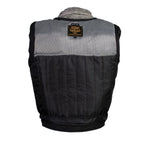 Milwaukee Leather LKM17001 Men's Classic Distressed Gray Motorcycle Leather Riders Jacket