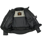 Milwaukee Leather LKM17013 Men's Premium Black Advanced Leather Motorcycle Jacket w/ CE Armor Protection