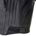 Milwaukee Leather Men's Endo Black Leather Motorcycle Jacket w/ CE Armor, Reflective Panels, Vents - LKM17023