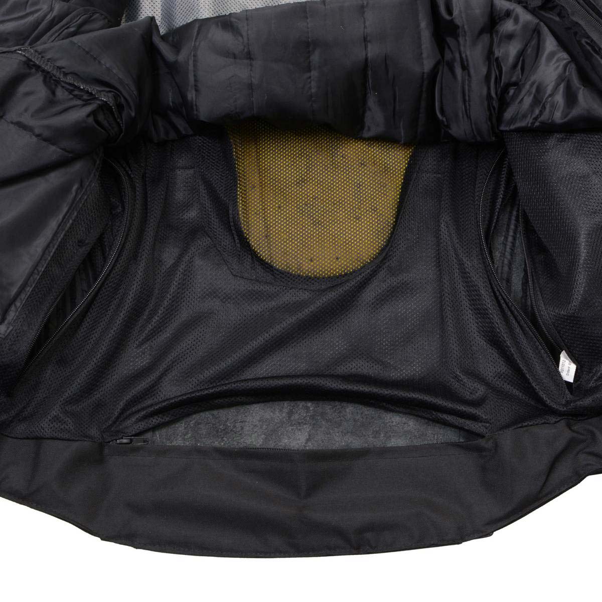 Milwaukee Leather Men's Endo Black Leather Motorcycle Jacket w/ CE Armor, Reflective Panels, Vents - LKM17023