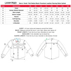 Milwaukee Leather Men's Endo Black Leather Motorcycle Jacket w/ CE Armor, Reflective Panels, Vents - LKM17023