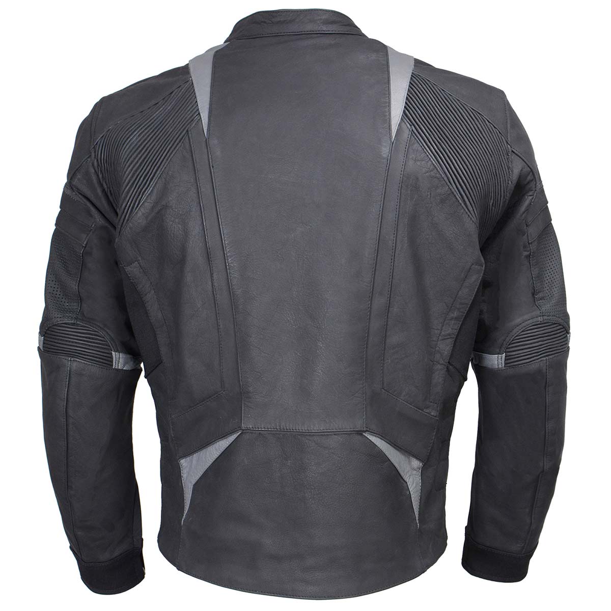 Milwaukee Leather Men's Stryde Black and Grey Matte Finish Racer