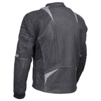 Milwaukee Leather Men's Stryde Black and Grey Matte Finish Racer Leather Motorcycle Jacket - LKM17024