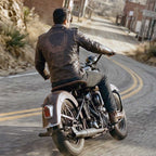 Milwaukee Leather Men's Live to Ride Classic Premium Leather CE Armored Motorcycle Jacket - Side Lace - LKM1707