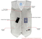 Milwaukee Leather Men's Black Western Style Style Motorcycle Vest - LKM3775