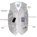 Milwaukee Leather Men's Black Classic Western Style Motorcycle Leather Rider Vest - LKM3778