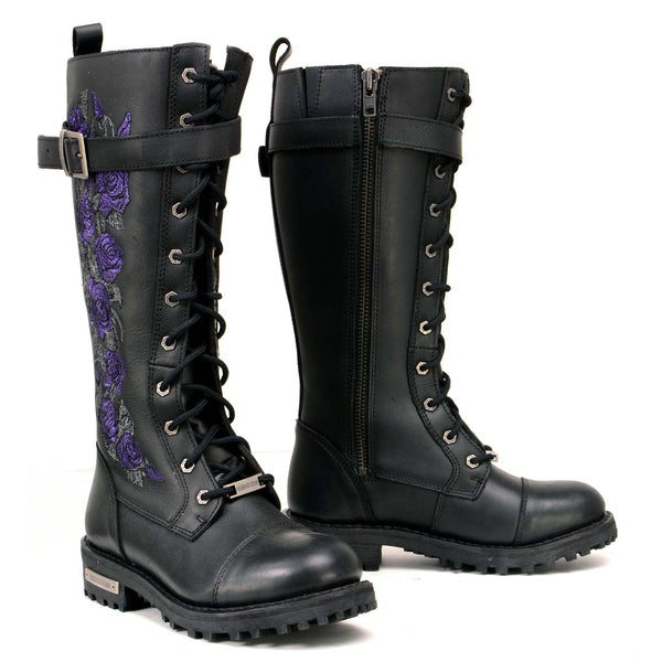 靴 y2k archive 2way real leather Lace boots mbl9357-purple-1-web_grande.
