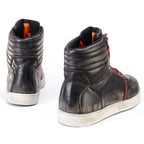 Milwaukee Leather MBM9103 Men's Vintage Leather Brown w/ Red Laces High-Top Reinforced Street Riding Casual Shoes