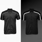 Milwaukee Motorcycle Clothing Co. Men’s Delco Gray/Black Mechanic Rider Ready Shirt w/ Reflective Strip MDM11605