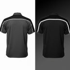 Milwaukee Motorcycle Clothing Co. Men’s Delco Gray/Black Mechanic Rider Ready Shirt w/ Reflective Strip MDM11605