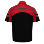 MMCC Men’s Torque Shift Reflective Mechanic Work Shirt - Concealed Closure - 50/50 Cotton Poly Blend - MDM11617