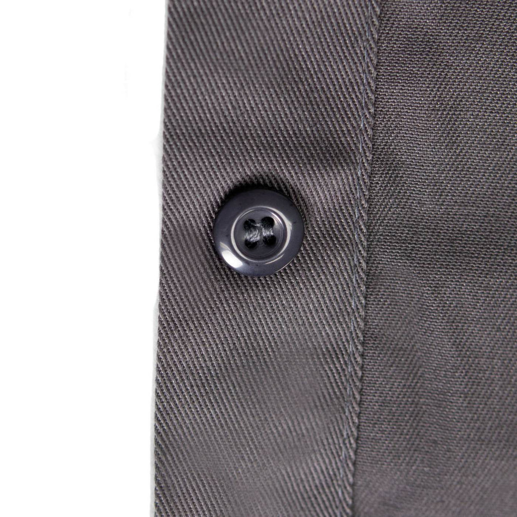 MMCC Men's Hardline Grey Black White Classic Mechanic Shirt - 100% Cotton w/ Microfiber Panel - MDM11619