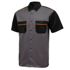MMCC Men’s SwitchGear Mechanic Work Shirt - Short Sleeve Button Up Shop - 50/50 Cotton Poly Blend - MDM11654
