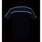 Milwaukee Leather MDM11672.01 Men's Black and Grey Button Up Heavy-Duty Work Shirt | Classic Mechanic Work Shirt