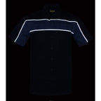 Milwaukee Leather MDM11672.01 Men's Black and Grey Button Up Heavy-Duty Work Shirt | Classic Mechanic Work Shirt