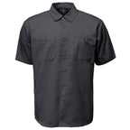 MMCC Men's Charcoal Super Duty Classic Mechanic Work Shirt - 2 Chest Pockets - Microfiber Panel - MDM11687