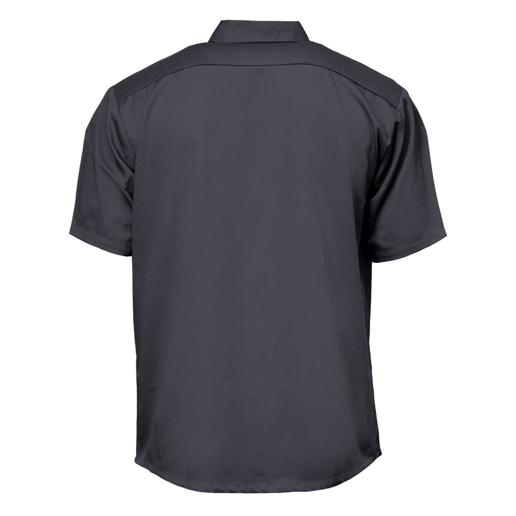 MMCC Men's Charcoal Super Duty Classic Mechanic Work Shirt - 2 Chest Pockets - Microfiber Panel - MDM11687