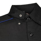 MMCC Men's Slipstream Black/Royal Blue Mechanic Work Shirt - 100% Cotton w/ Microfiber Panel - MDM11692