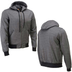Milwaukee Leather Men's s Black Denim Club Style Motorcycle Vest w/ Removable Hoodie - MDM3083