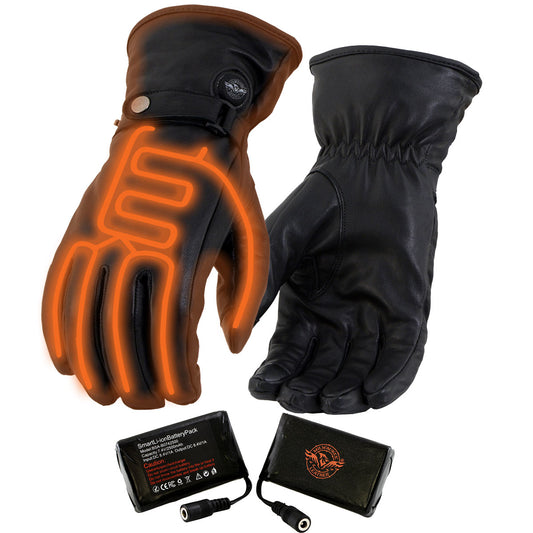 Motorcycle Heated Gloves Winter Thermal Warm Reflective Touch