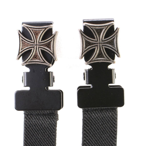 Milwaukee Leather MLA4006 Motorcycle Biker Iron Cross Elastic