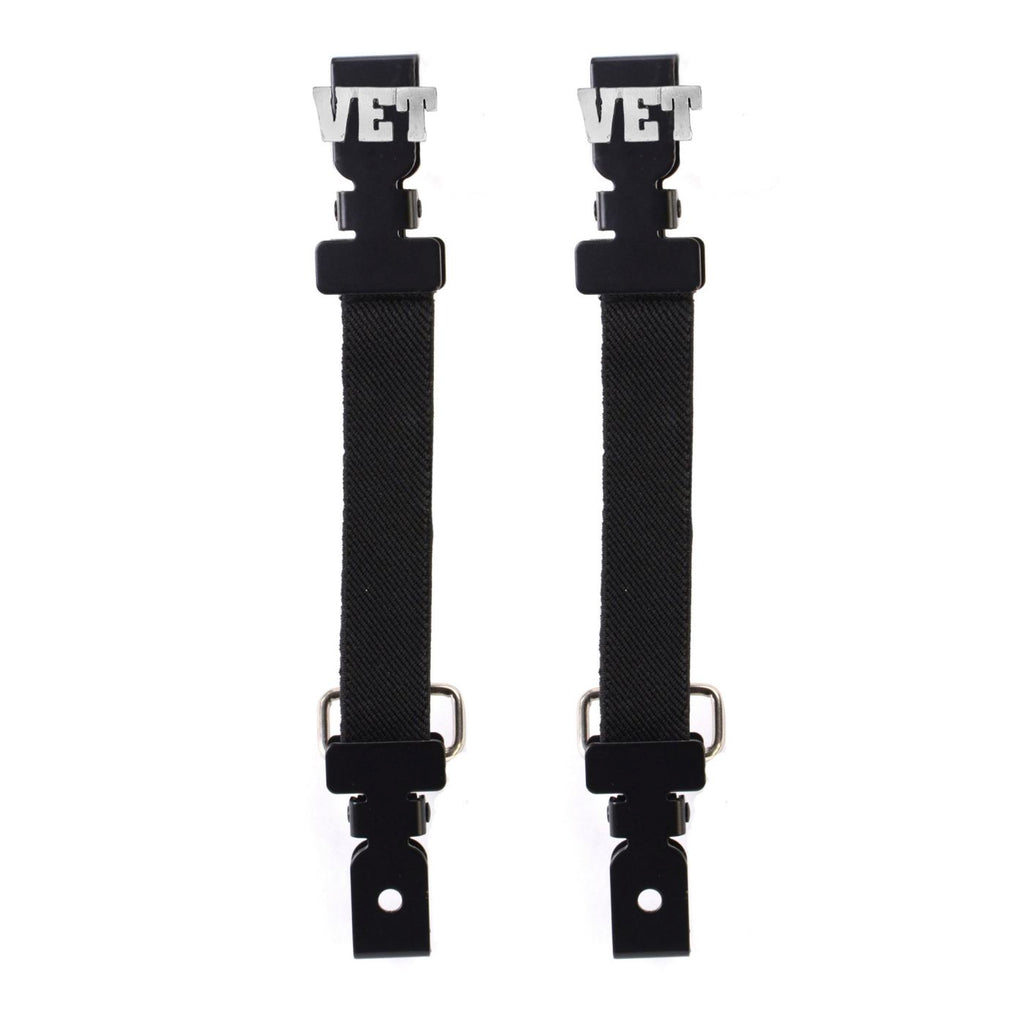 Milwaukee Leather MLA4017 VET Motorcycle Biker Elastic Bungee Clips for Chaps or Pants (Set of 2)