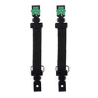 Milwaukee Leather MLA4018 3-Leaf Clover Motorcycle Biker Elastic Bungee Clips for Chaps or Pants (Set of 2)