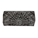 Milwaukee Leather | Bling Designed Wide Headbands-Headwraps for Women Biker bandana Classic Black- MLA8004