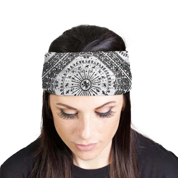 Milwaukee Leather | Bling Designed Wide Headbands-Headwraps for
