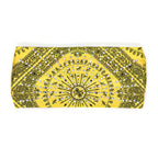 Milwaukee Leather | Bling Designed Wide Headbands-Headwraps for Women Biker bandana Classic Yellow- MLA8011