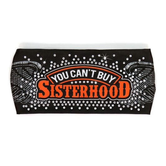 Milwaukee Leather | Bling Designed Wide Headbands-Headwraps for Women Biker Bandana with Sisterhood - MLA8040