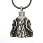 Milwaukee Leather MLB9018 'Love and Rose' Motorcycle Good Luck Bell | Key Chain Accessory for Bikers