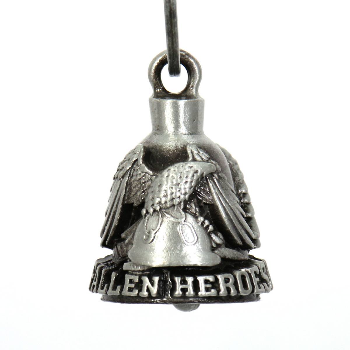 Milwaukee Leather MLB9034 'Eagle - Fallen Heroes' Motorcycle Good Luck Bell | Key Chain Accessory for Bikers