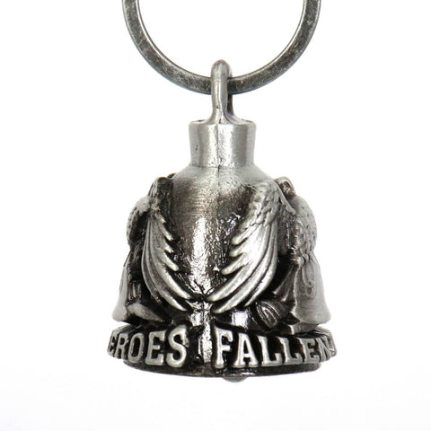 Milwaukee Leather MLB9034 'Eagle - Fallen Heroes' Motorcycle Good Luck Bell | Key Chain Accessory for Bikers