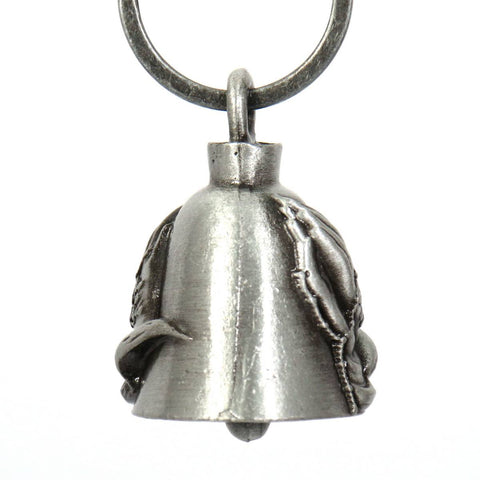 Milwaukee Leather MLB9035 'Praying Hands' Motorcycle Good Luck Bell | Key Chain Accessory for Bikers